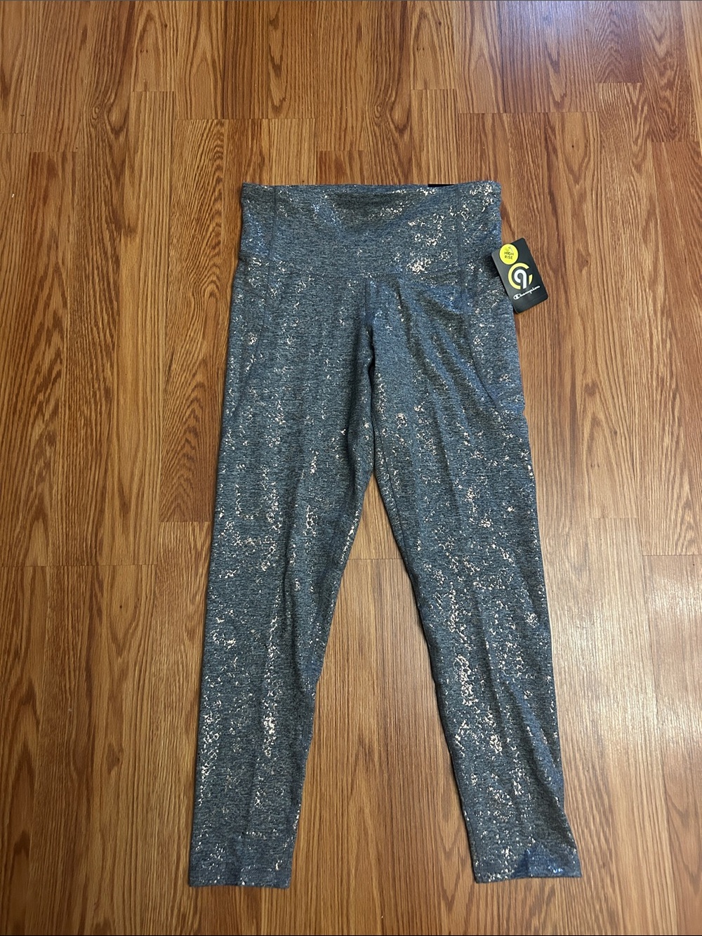 Champion Gray Metallic Speckle Leggings